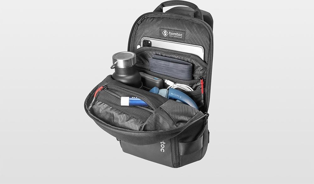 Çantë shpatulle Tomtoc Navigator T24, 7L, për laptop 14", e zezë