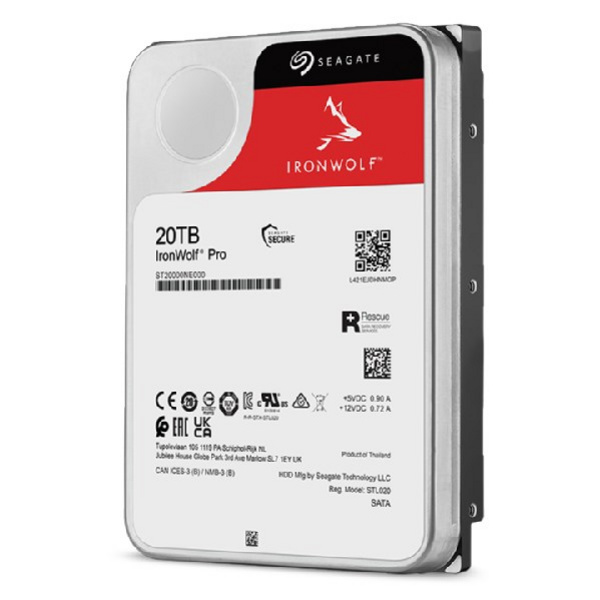 Hard Disk Seagate IronWolf Pro, 20 TB, 3.5", 7200 rpm, 256 MB Cache