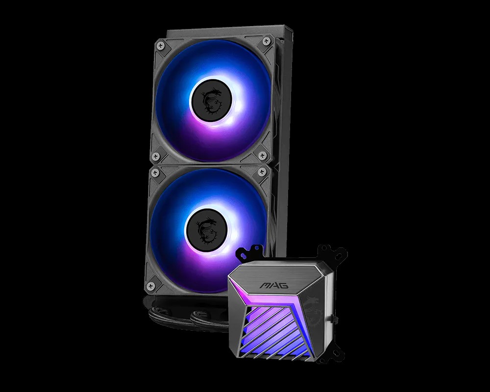 Ftohës uji për procesor MSI MAG CoreLiquid A15 360, radiator 360mm, ARGB, i zi