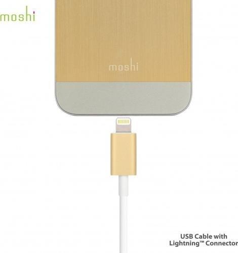 Kabllo USB Moshi MI LIGHUSB G, USB A në Lightning, 1 m, e bardhë
