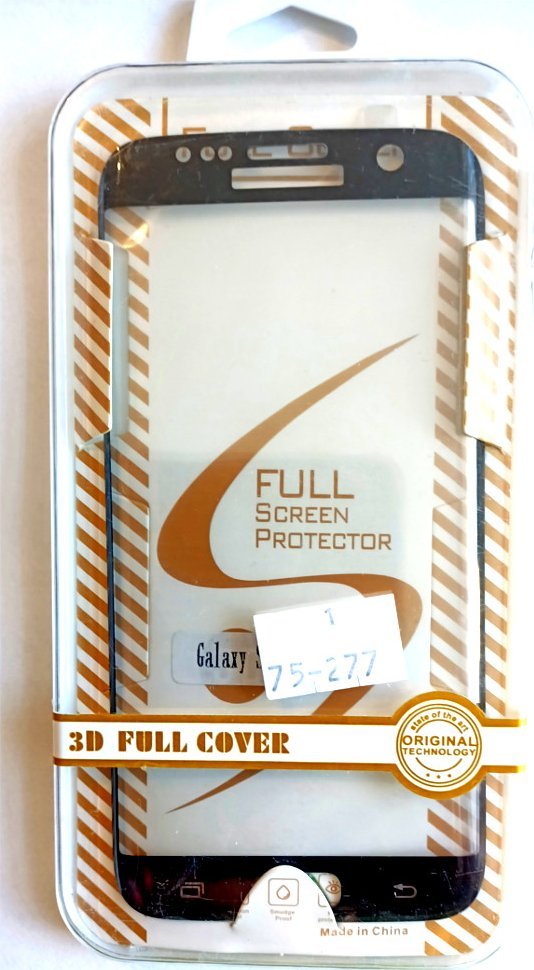 Stakllë mbrojtëse Blow 75-277, për Samsung S7 Edge, xham i kalitur, kornizë e zezë