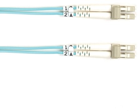 Kabllo optik Black Box FO10G LSZH 2m, fibra InfiniBand, konektorë LC, aqua