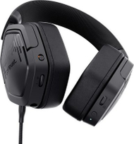 Kufje gaming Trust GXT 493 Carus, me dhe pa kabllo, Bluetooth, të zeza