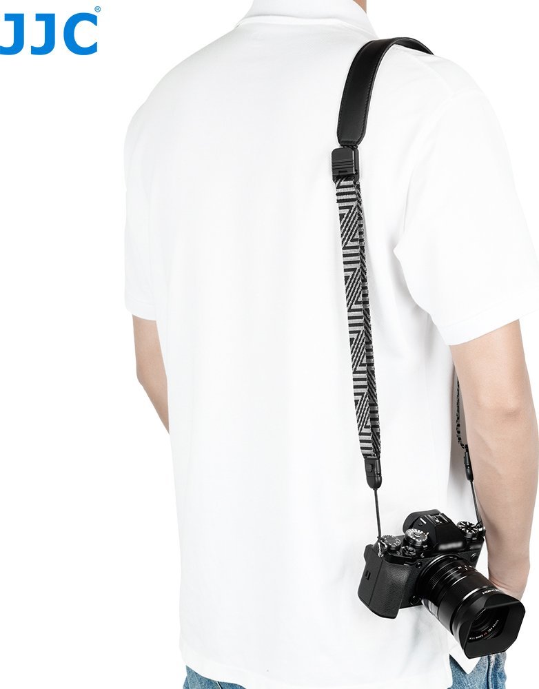 Rrip dore për kamera JJC QRS M1 Deluxe, me shkëputje të shpejtë, për kamera mirrorless, gri argjendtë
