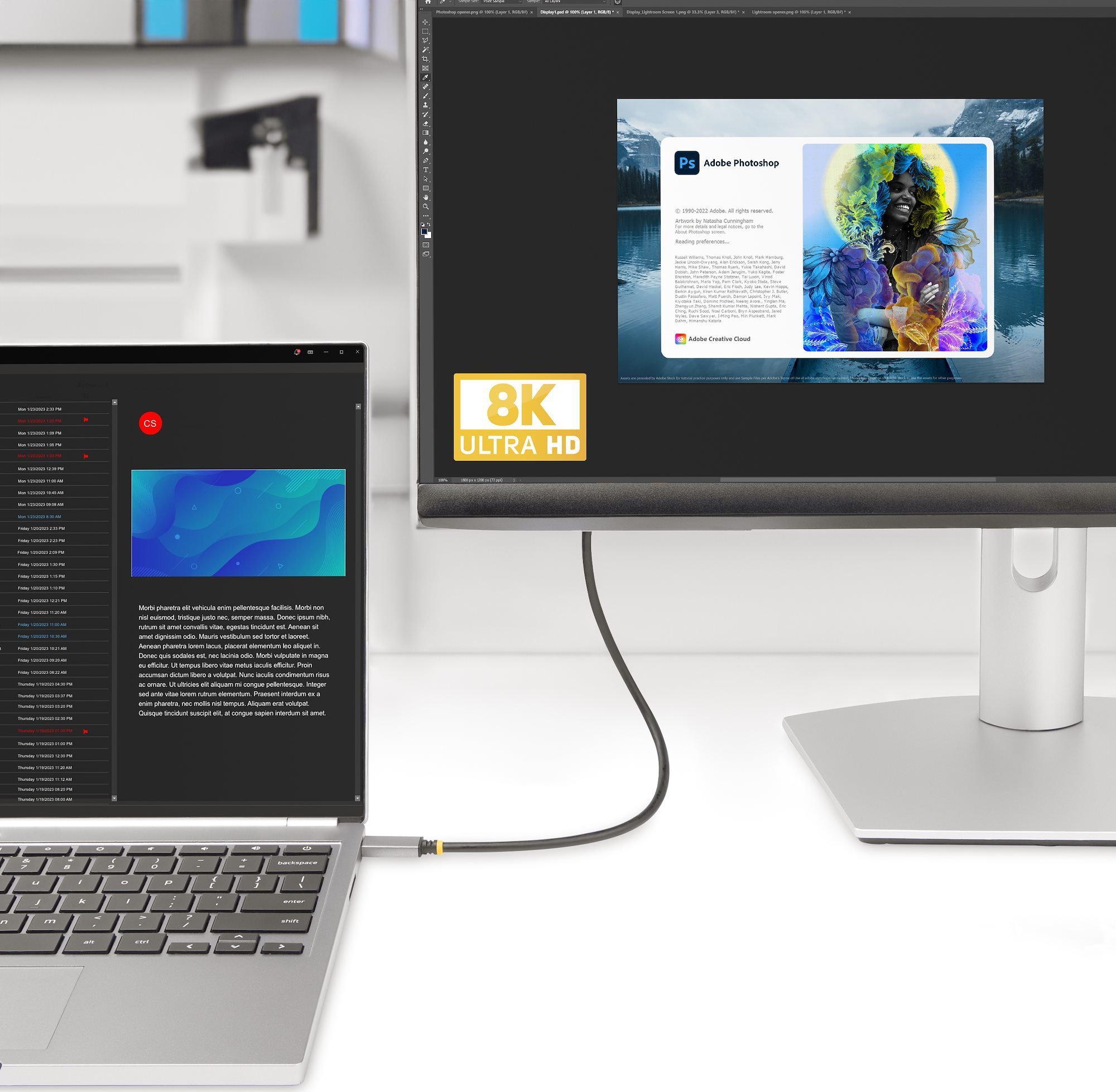 Kabllo StarTech USB C në HDMI, 2m, 8K 60Hz 4K 144Hz, e zezë