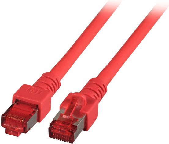 Kabllo EFB Patchcord, S / FTP, Cat.6, 0.25m, e kuqe