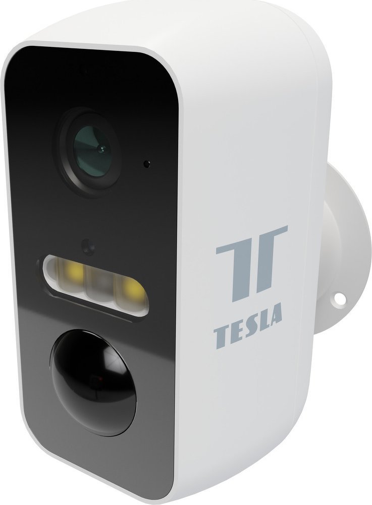 Kamerë sigurie Tesla Smart Camera Battery CB500, Wi Fi, rezolucion i lartë, e bardhë