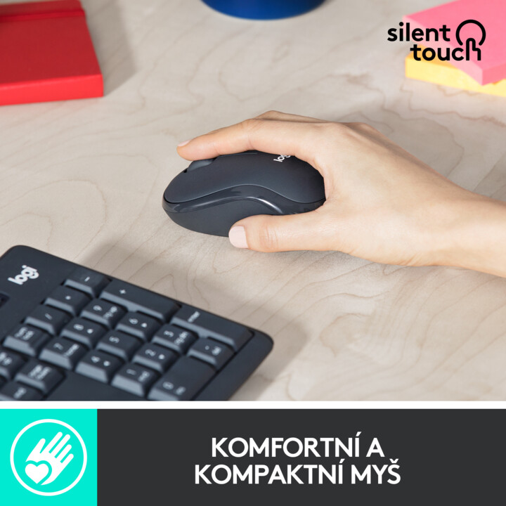 Тастатура и глушец Logitech MK295 Silent, графит