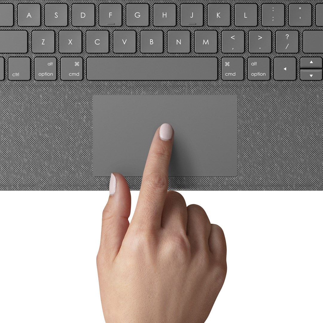Подлога со тастатура за iPad Air (4-та и 5-та генерација) Logitech Folio Touch, сива