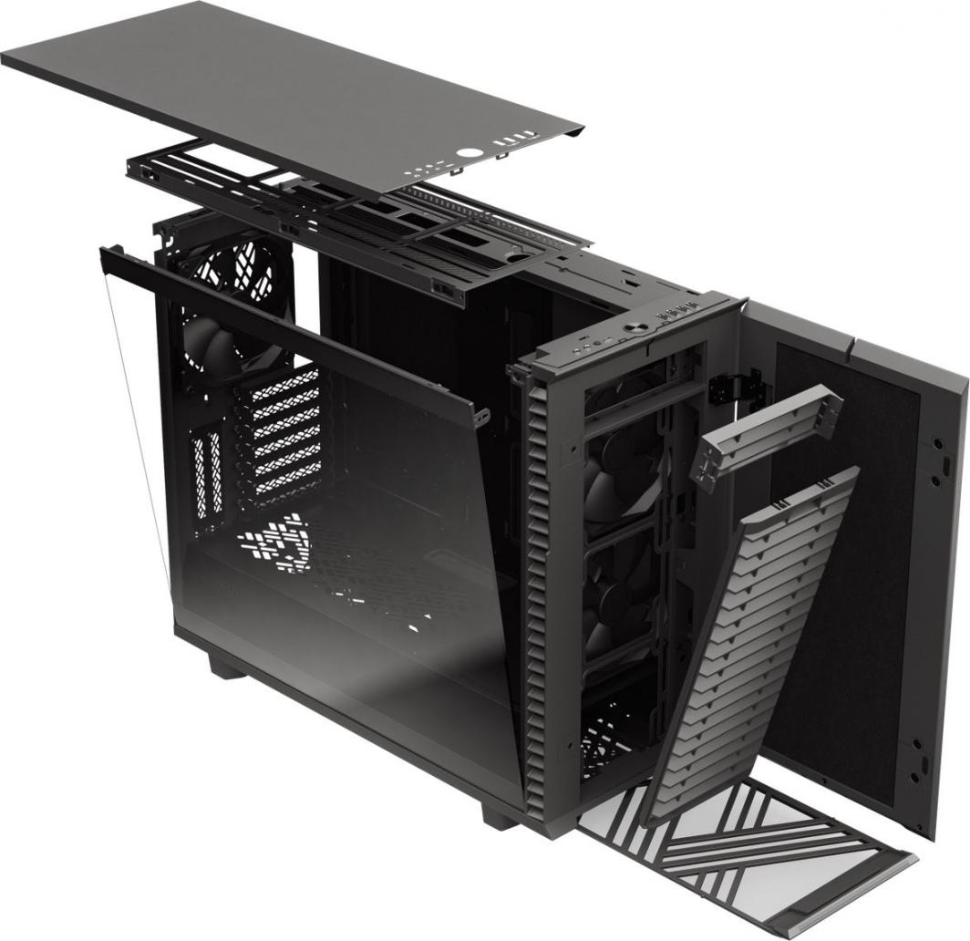 Kasë Fractal Design Define 7 TG Clear Tint, Midi Tower