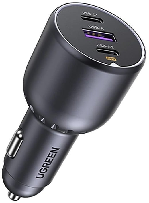 Karikues për makinë Ugreen, adapter USB, gri