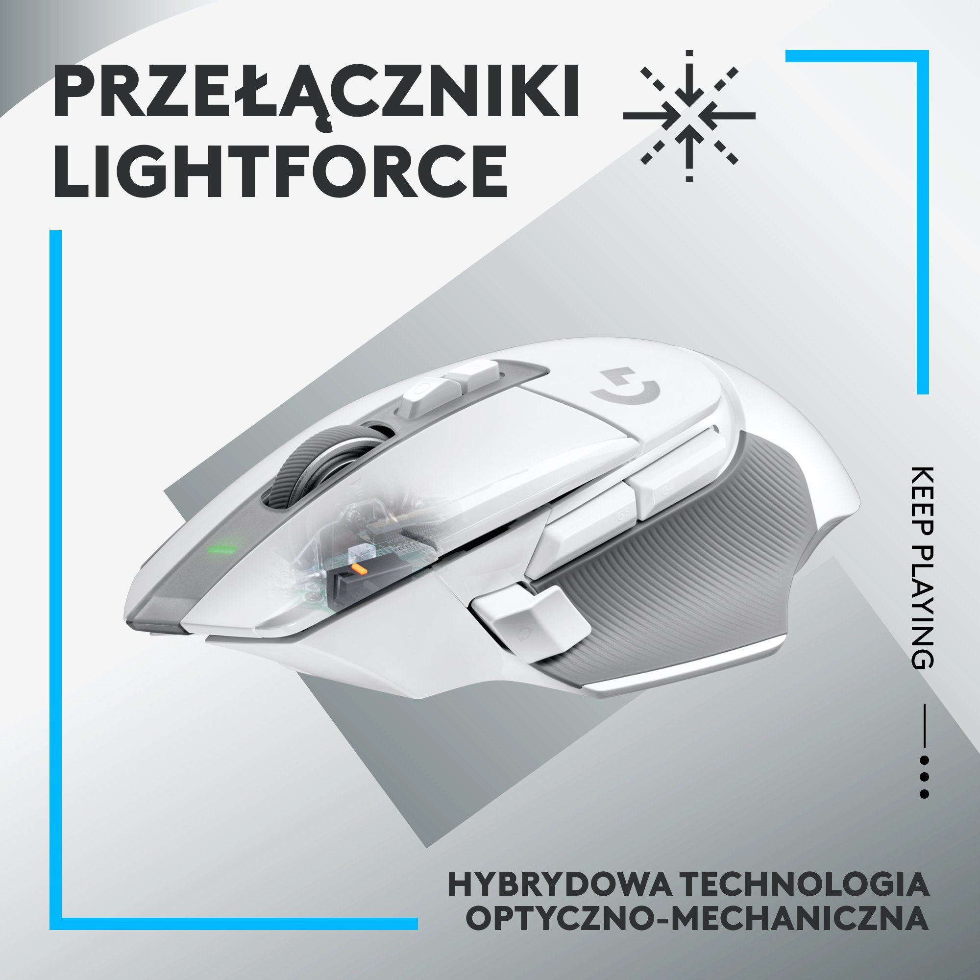 Maus lojërash Logitech G502 X Lightspeed, pa tel, HERO 25K, i zi