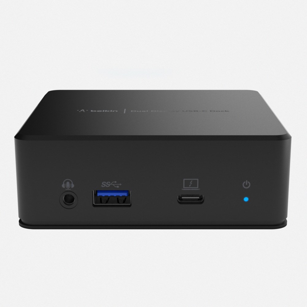 Stacion lidhjeje Belkin USB-C Dual Display, 85W, HDMI, Gigabit Ethernet, i zi