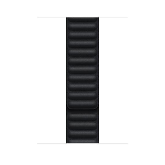 Apple Watch 45mm Band, Midnight Leather Link - S/M