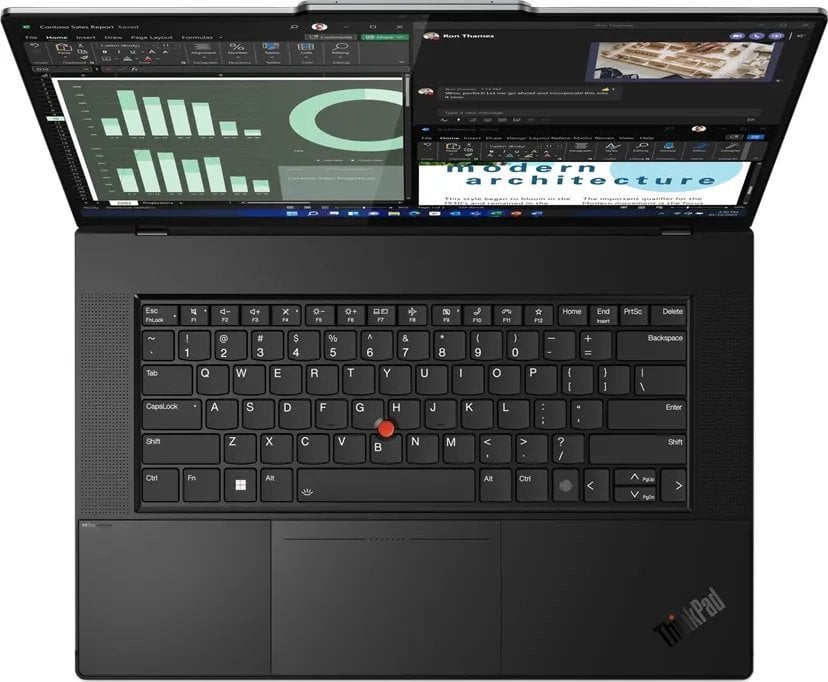 Laptop Lenovo ThinkPad Z16 G2, 16", AMD Ryzen 7 PRO 7840HS, 32 GB RAM, 1 TB SSD, AMD Radeon RX 6550M, i zi dhe e argjendtë