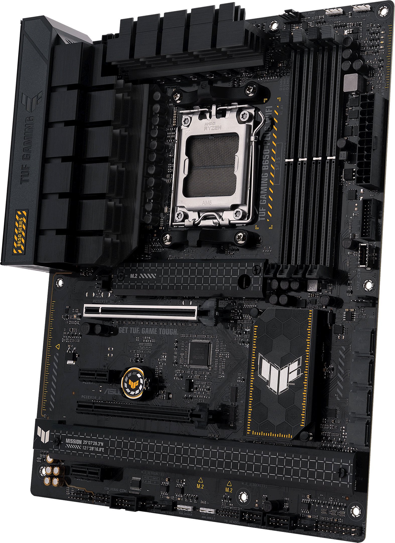Motherboard Asus TUF GAMING B650 PLUS WIFI, DDR5, WiFi 6, e zezë
