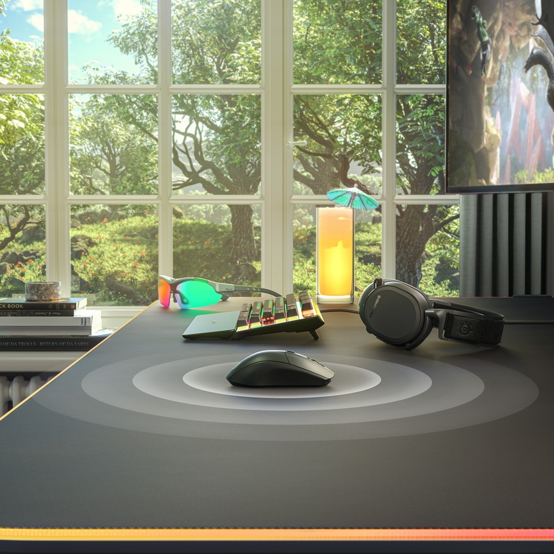 Maus lojërash SteelSeries Rival 3 Wireless, TrueMove Air, i zi