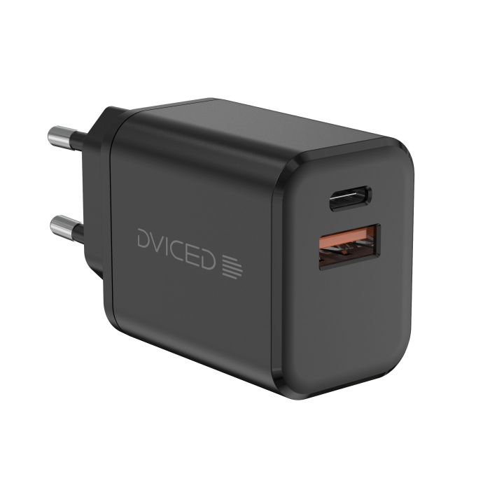 Dviced Wall Charger 35W GaN 1 USB-A, 1 USB-C EU, Black