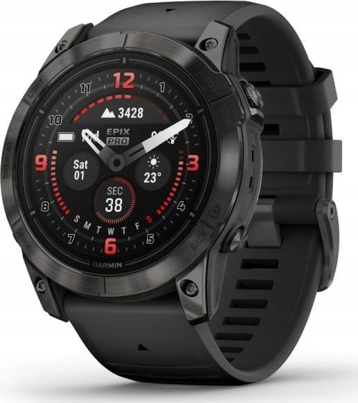 Ora inteligjente Garmin Epix Pro Gen 2 51mm, AMOLED 1.4", Sapphire, Titanium Carbon Gray