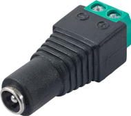 Адаптер AV Аkyga AK-SC-17, терминал UTP во 5.5x2.1mm, црн