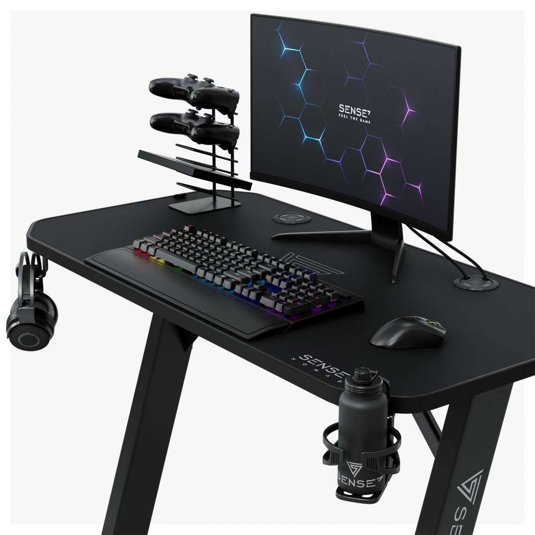 Tavolinë SENSE7 Nomad Classic, 100cm x 50cm, e zezë