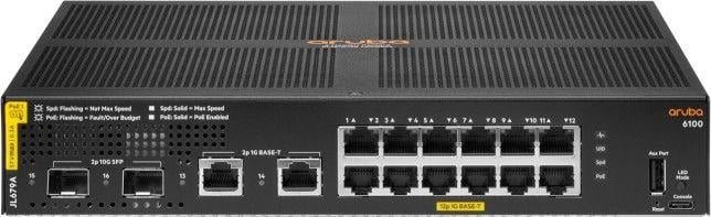 Switch Aruba 6100 12G, PoE, L3, 1U, i zi