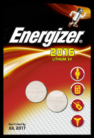 Bateri litium Energizer CR2016, 3V, 1 copë