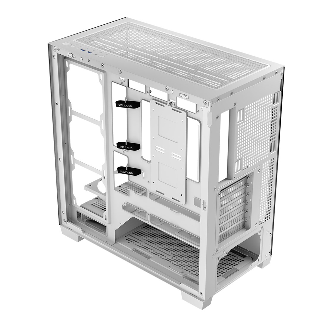 Kuti kompjuteri Modecom Stellar NF ARGB 20, ATX, pa ventilatorë, e bardhë