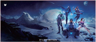 Mousepad gaming Acer Predator, sipërfaqe e madhe, baza antirrëshqitëse, blu e zezë