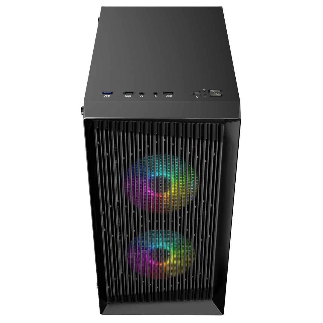 Kutia kompjuterike Logic Concept Atos, Micro ATX, ARGB, e zezë