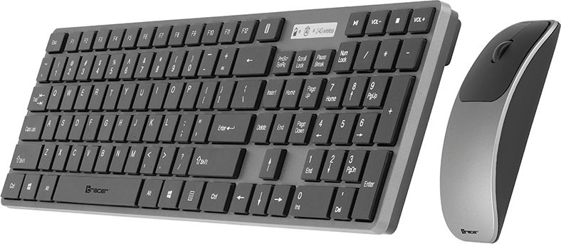 Set tastierë dhe maus Tracer RF Nano TRAKLA46773, wireless, 1000 DPI, i zi