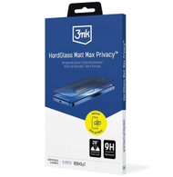 Mbrojtës ekrani 3MK HardGlass, për iPhone 17 Pro Max, matt, privatësi Max, i zi