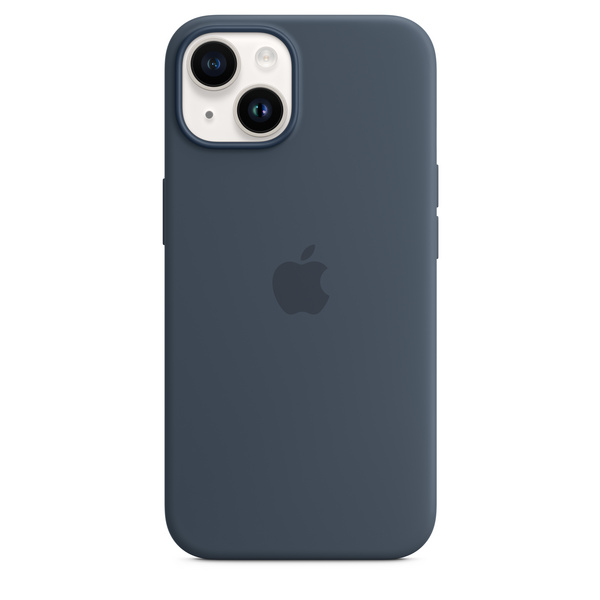 Apple iPhone 14 Silicone Case me MagSafe, Storm Blue