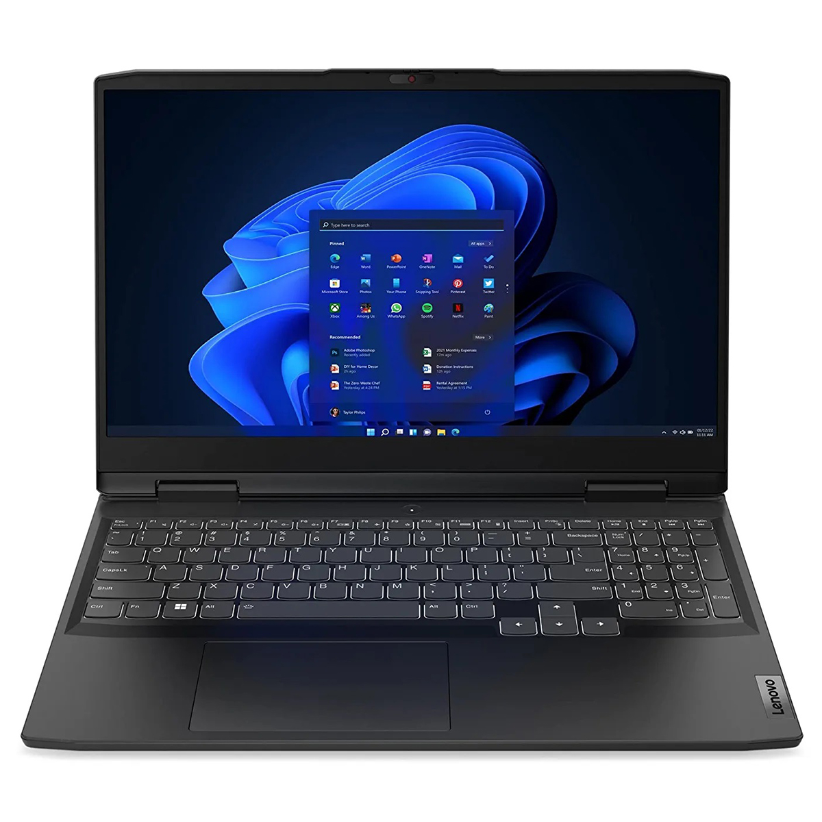 Laptop Lenovo NB IP Gaming 3 Core I5-12450H, 15.6", Intel Core i5, 16GB RA, 1TB SSD, NVIDIA GeForce RTX 3050 Ti, i hirtë