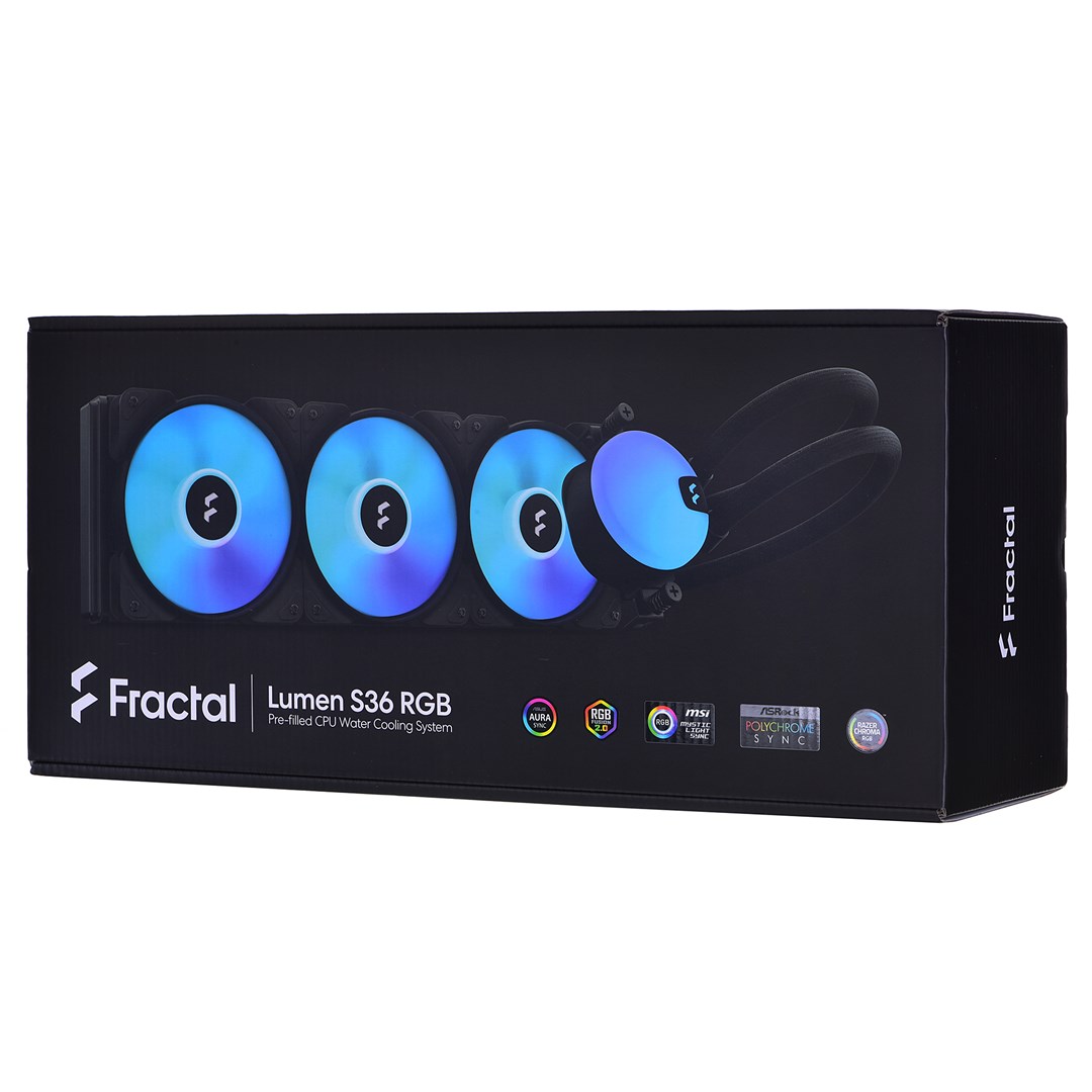 Ftohës me ujë Fractal Lumen S36 RGB V2, 360 mm, ARGB 