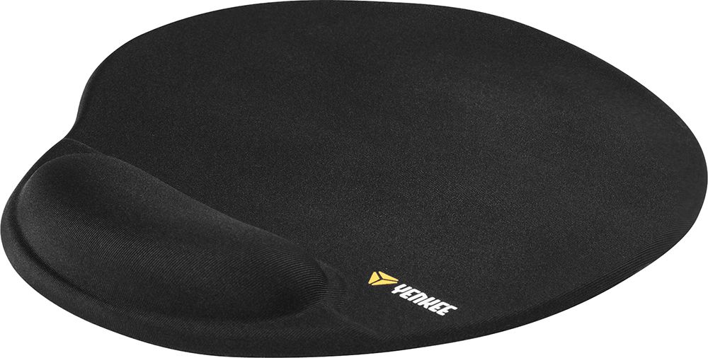 Mousepad ergonomik Yenkee YPM 4000BK, me mbështetëse xheli, kundër rrëshqitjes, i zi