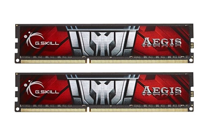 Memorie G.Skill AEGIS, 16GB, DDR3, 1600MHz, e zezë