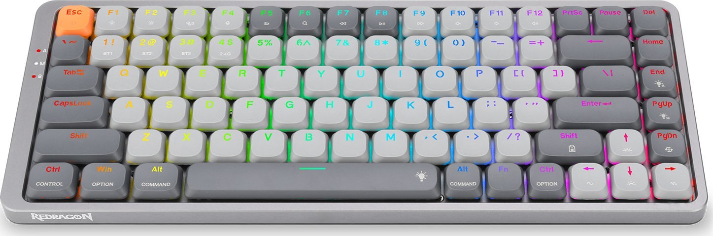 Tastierë mekanike Redragon K652 Azure, wireless, RGB, e bardhë