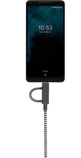 Kabllo karikimi Native Union Belt Cable Universal, 2m, Zebra