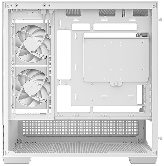 Kuti PC DEEPCOOL CG380 3F, Mid Tower M ATX, xham i temperuar, e bardhë