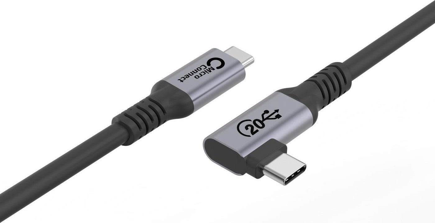 Kabllo USB C Microconnect USB3.2CC025 a, USB 3.2 Gen 2x2, 0.25m, e zezë