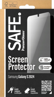 Mbrojtëse ekrani PanzerGlass SAFE për Samsung Galaxy S24, Ultra Wide Fit, transparente
