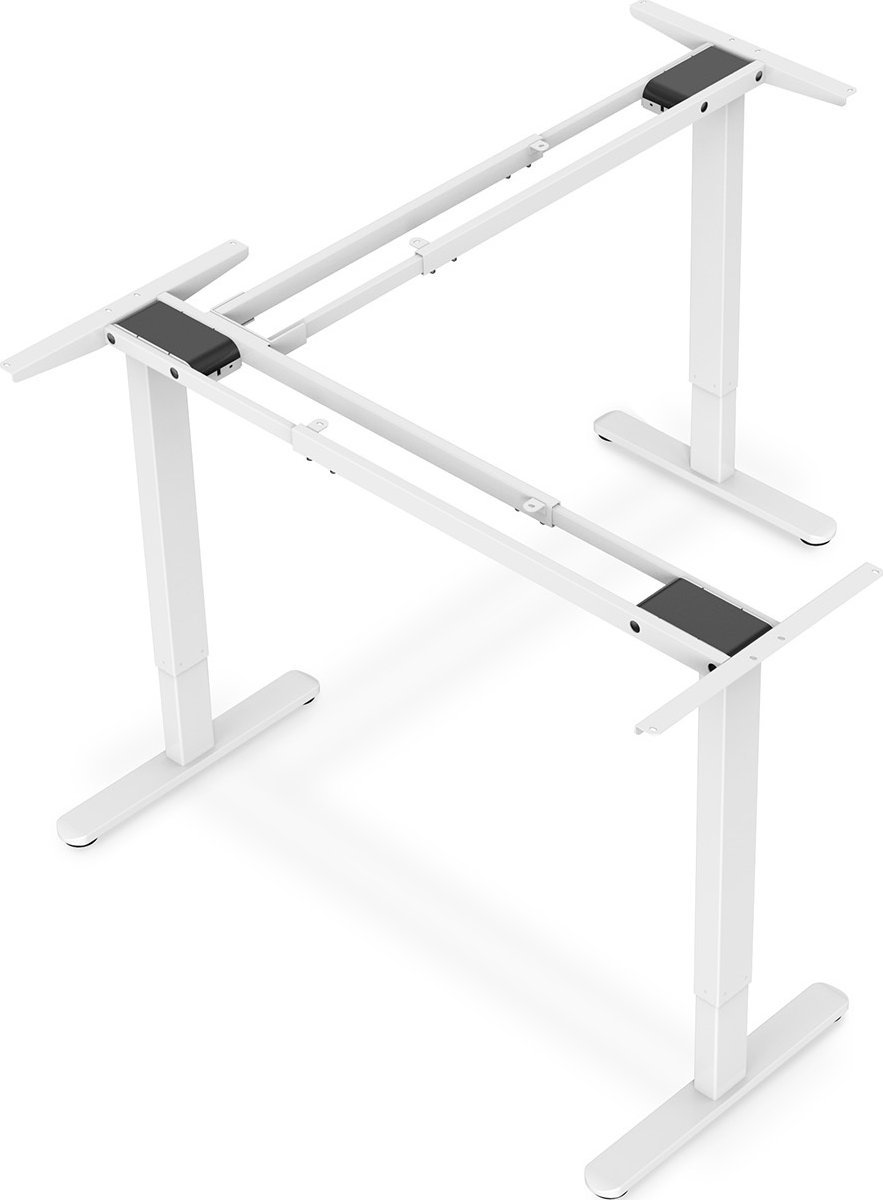 Kornizë tavoline ergonomike Digitus, formë L 90°, elektrike, e bardhë