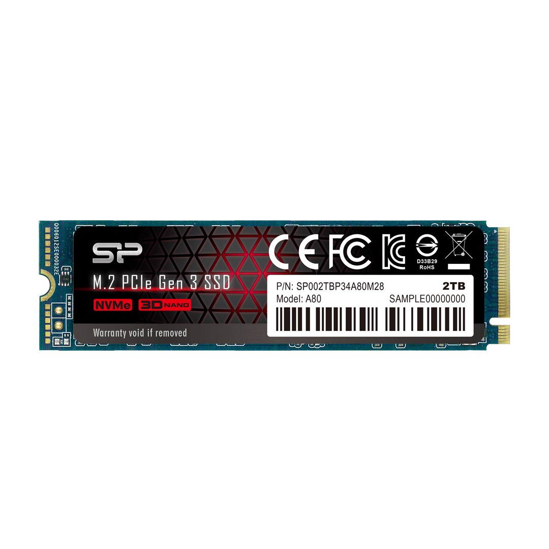 Disk SSD Silicon Power P34A80, M.2, 2TB, PCIe 3.0