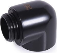 Adapter ftohës uji Alphacool Eiszapfen, 90°, G1/4 mashkull në G1/4 femër, i zi