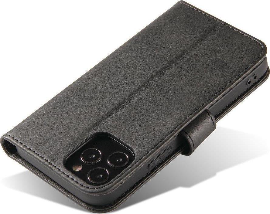 Këllëf magnetik Hurtel për Honor Magic3 Pro, me kapak palosës, funksion qëndrimi, i zi