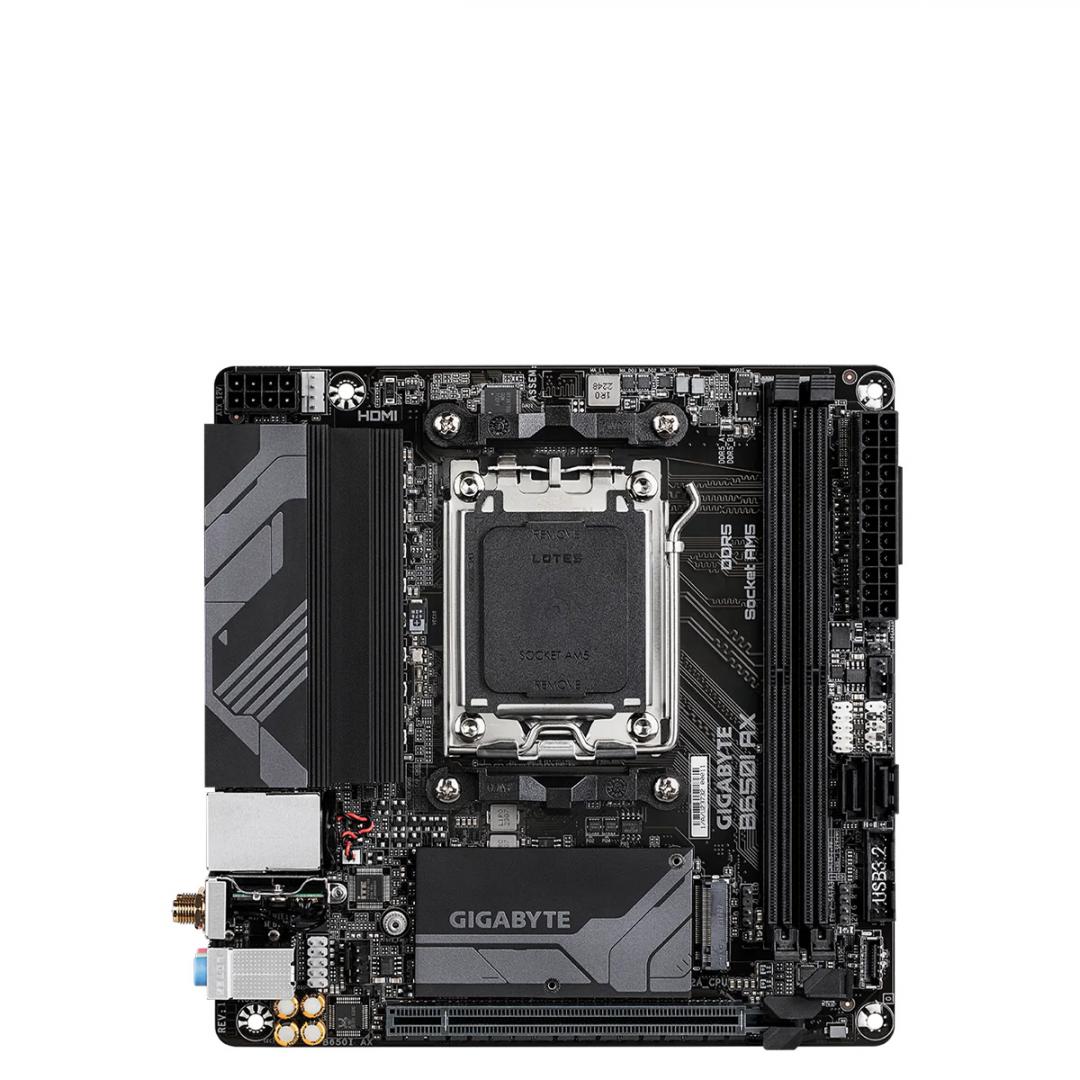 Pllakë amë Gigabyte B650I AX, DDR5, WiFi 6E, e zezë