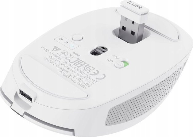 Maus wireless Trust Ozaa Compact, multiconnect, i bardhë