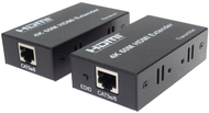 Extender HDMI PremiumCord HDMI 2.0, deri 60m, 4K 60Hz, metalik