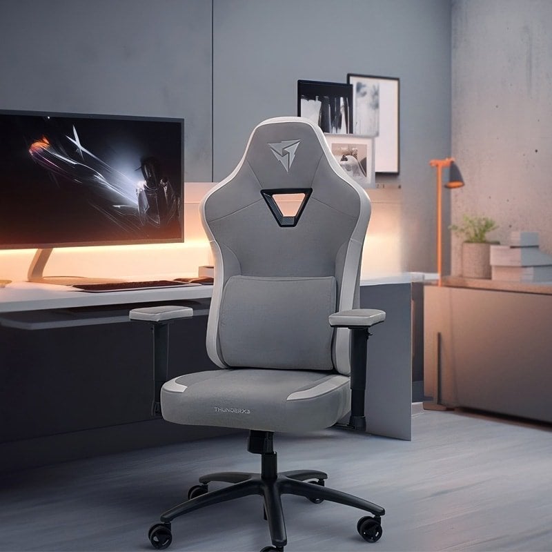 Karrige gaming ThunderX3 EAZE LOFT, ergonomike, me mbështetje lumbare, gri
